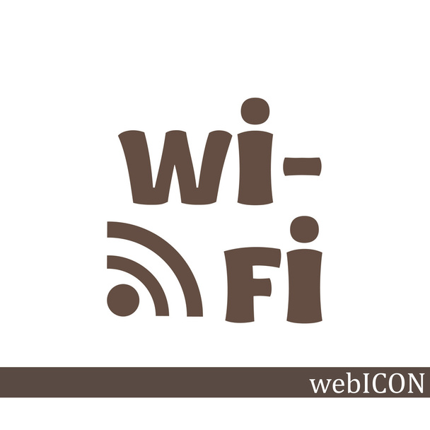 Wi-fi, icono web
. - Vector, imagen