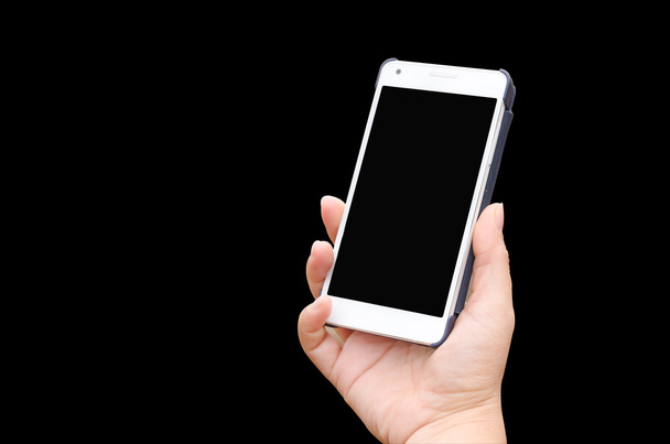 Мобильный телефон в руке - Фото, изображение