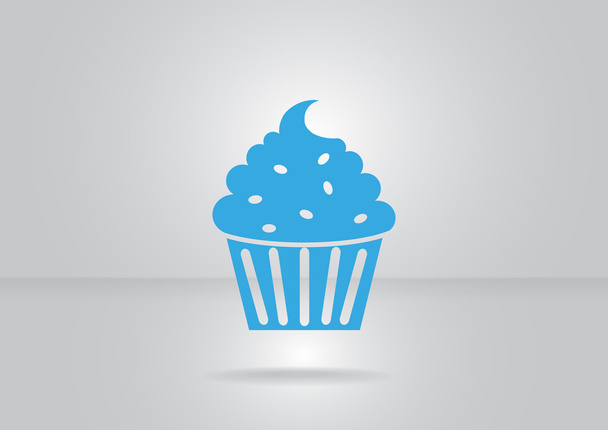 カップケーキのデザート web アイコン - ベクター画像