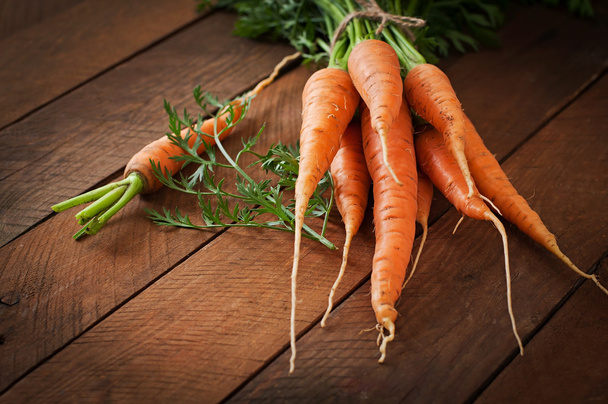 bunch of fresh carrots - Photo, Image