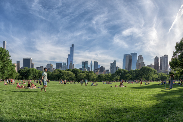 Νέα Υόρκη - ΗΠΑ - 14 Ιουνίου 2015 άνθρωποι στο Σέντραλ Παρκ την ηλιόλουστη Κυριακή - Φωτογραφία, εικόνα