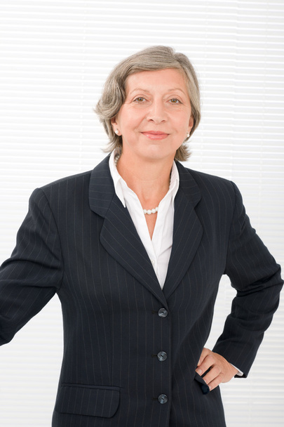 Senior businesswoman professional portrait smart - Zdjęcie, obraz