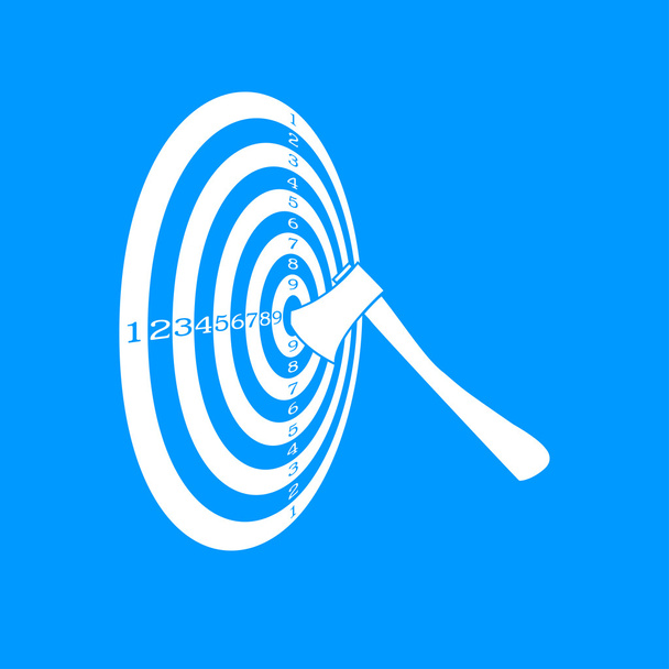 Vector target icon - Wektor, obraz