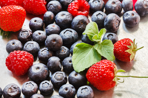 fresh berries on background - Foto, afbeelding