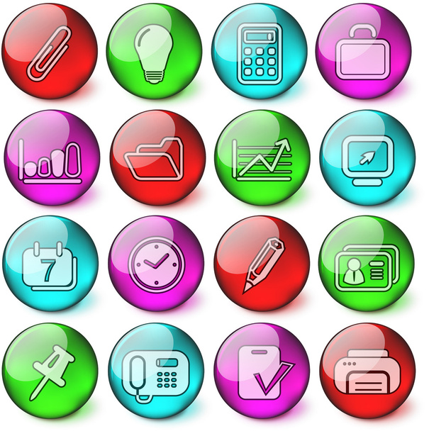 Office icons - Vector, Image