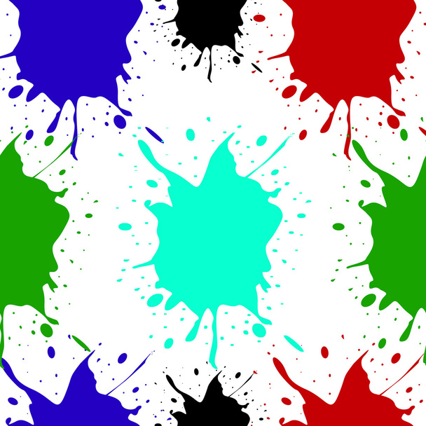 Kleurrijke blots. Naadloze vector patroon. Vectorillustratie. EPS-10 - Vector, afbeelding