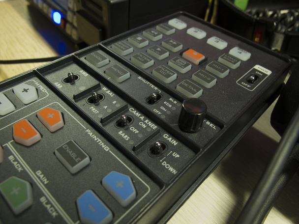 button on the control panel television equipment - Photo, Image