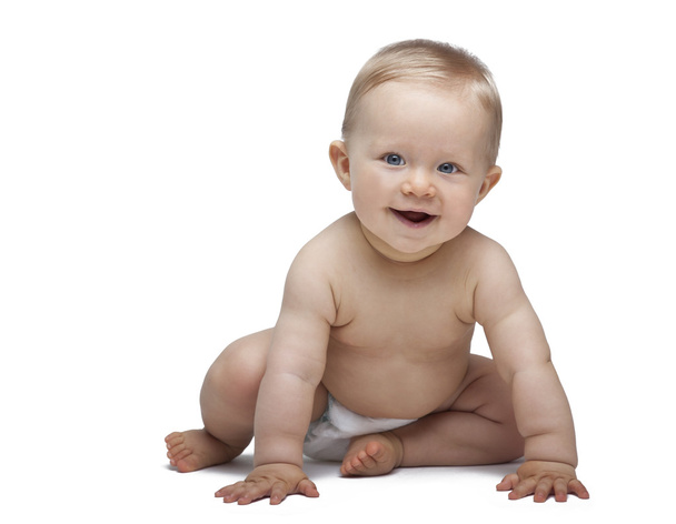 Portret słodki mały chłopiec (szczelnie-do góry) - Zdjęcie, obraz