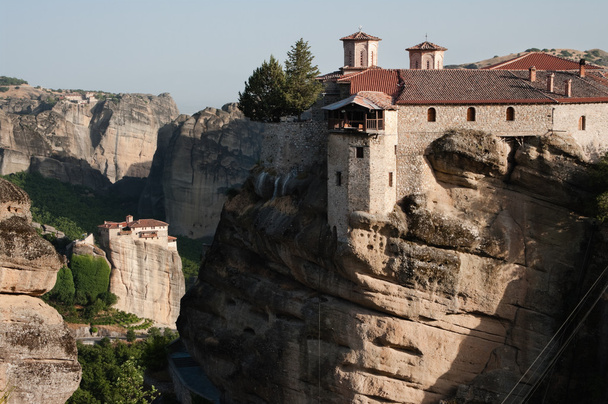 two Monasteries on rock Meteora - Fotó, kép