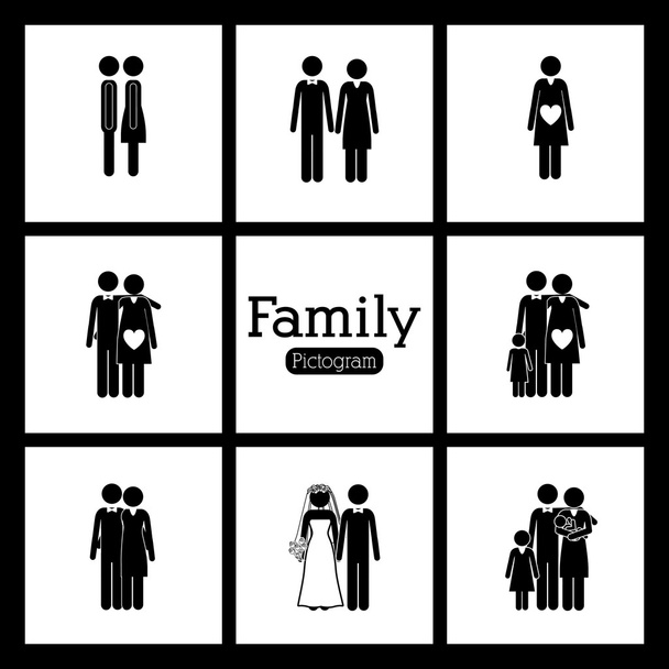 familie ontwerp  - Vector, afbeelding