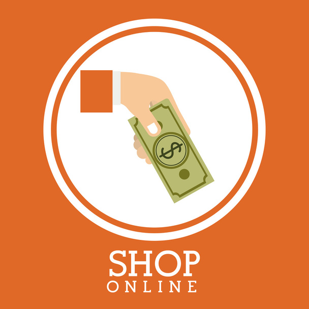 Online-Einkauf  - Vektor, Bild