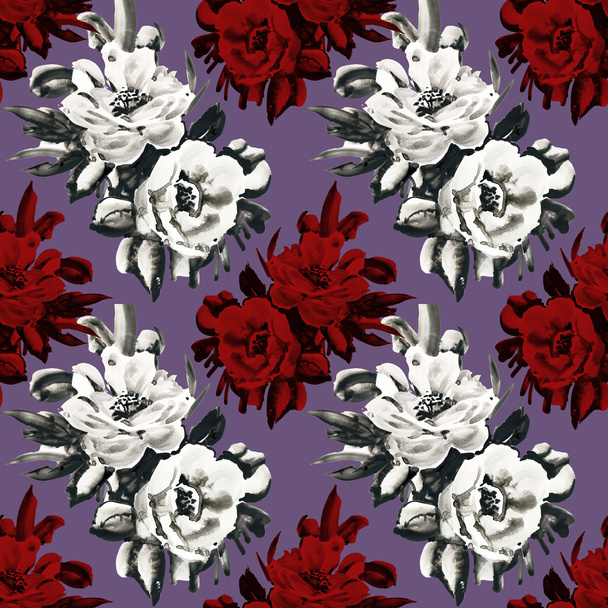 floral seamless pattern - Fotó, kép