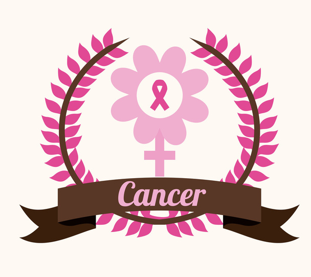 Brustkrebs-Design - Vektor, Bild