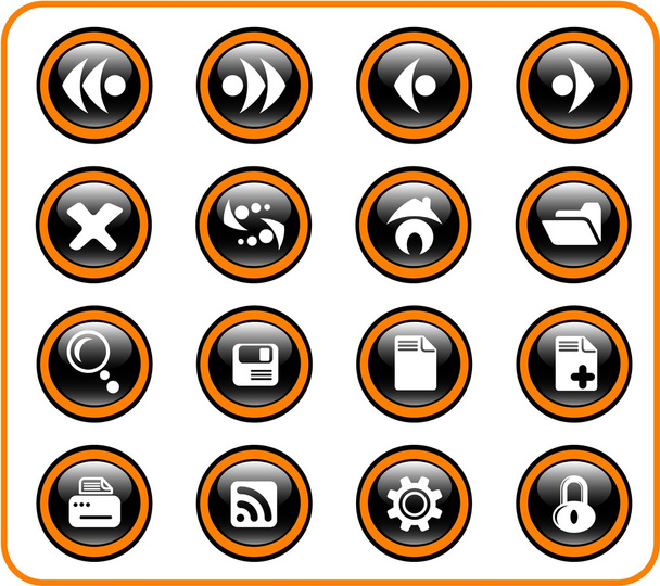 Browser icons - Vector, Imagen