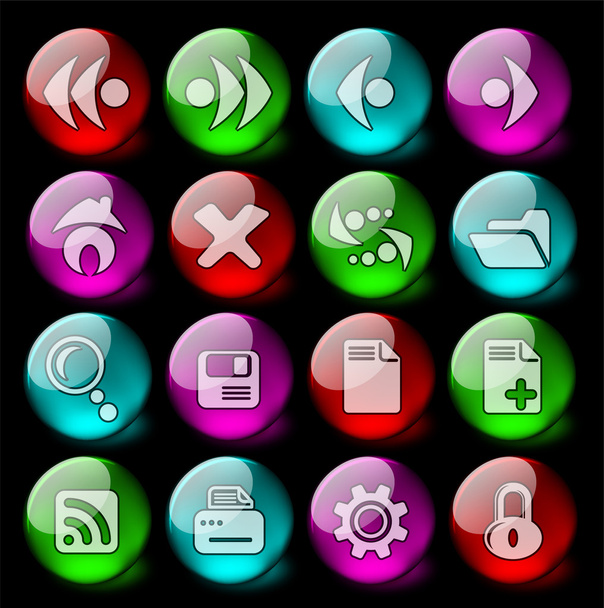 Browser icons - Vektor, Bild