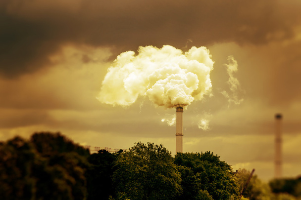 βιομηχανική ρύπανση στην Ευρώπη - Φωτογραφία, εικόνα