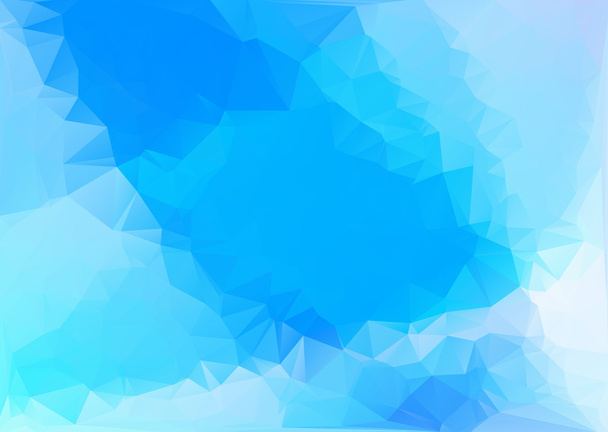 Fondo de mosaico poligonal blanco azul, ilustración vectorial, plantillas creativas de diseño empresarial - Vector, imagen