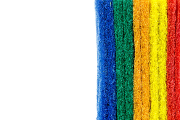 colorful sponge on white background - Photo, Image
