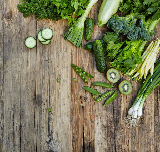 fresh green vegetables set - Zdjęcie, obraz