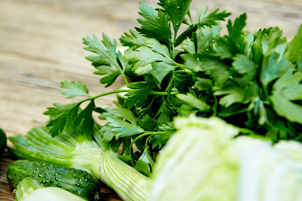 fresh green vegetables set - Foto, Imagem