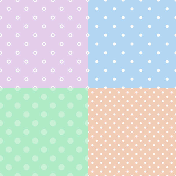 kleurrijke polka dot naadloze patroon - Vector, afbeelding