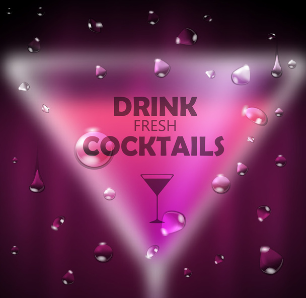 Cocktail blurred background - Vetor, Imagem
