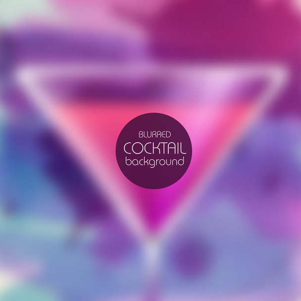 Cocktail blurred background - Wektor, obraz