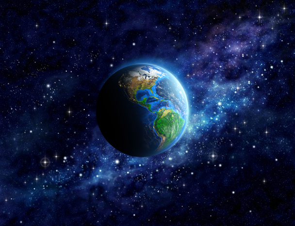 Planety ziemi w przestrzeni kosmicznej - Zdjęcie, obraz
