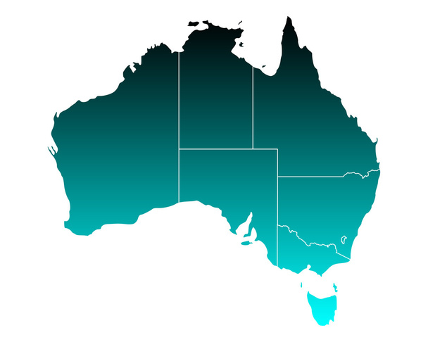 La mappa di Australia
 - Vettoriali, immagini