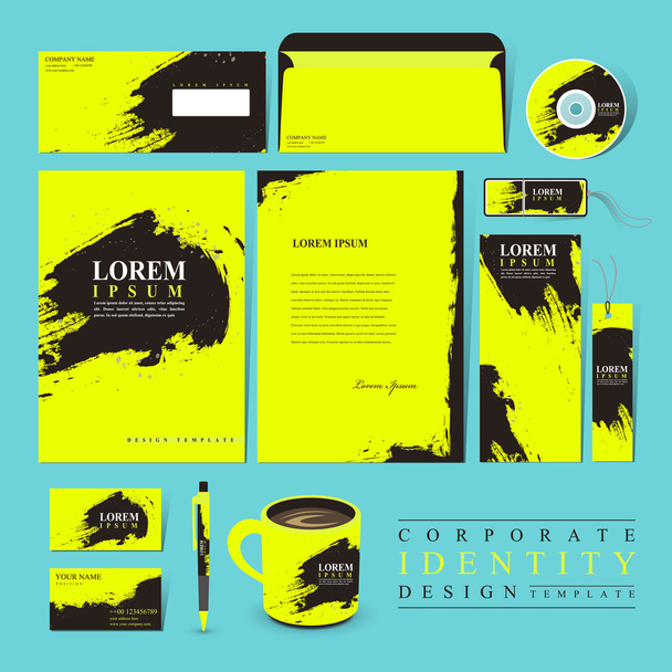 attractive corporate identity design set  - Вектор,изображение