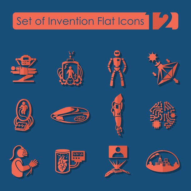 Set of invention icons - Vector, Image