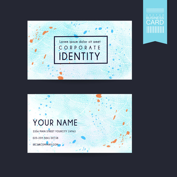 fantastic business card design template - Vector, afbeelding