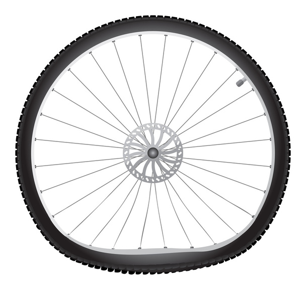 Сломанное велосипедное колесо
 - Вектор,изображение