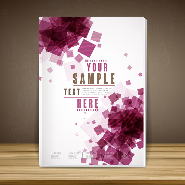 trendy book cover template design  - Vektor, Bild