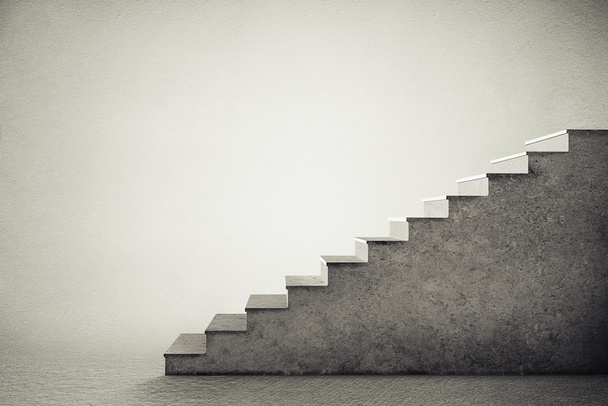 Бетонная лестница
 - Фото, изображение