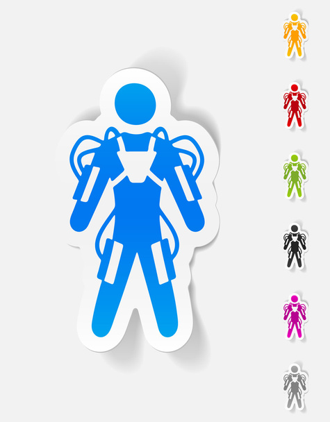 Exoskeleton design element - Wektor, obraz