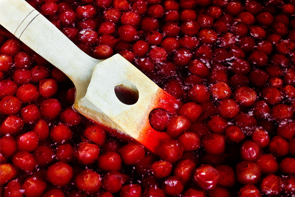 Cooking cherry jam - Valokuva, kuva