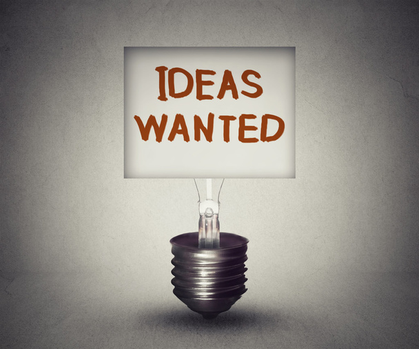 Ideas wanted concept and talent search symbol  - Foto, afbeelding