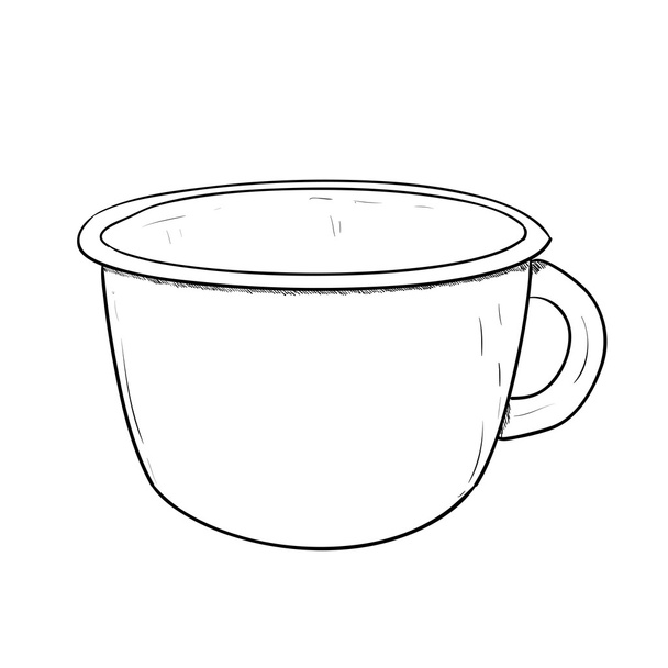Hand draw cup - Вектор,изображение