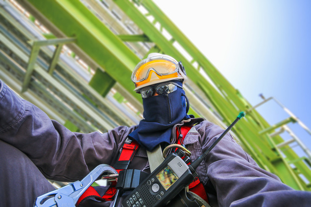 Man with safety personal protection equipment - 写真・画像