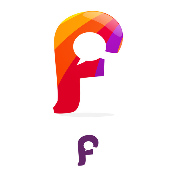 f písmeno Logo ikona - Vektor, obrázek