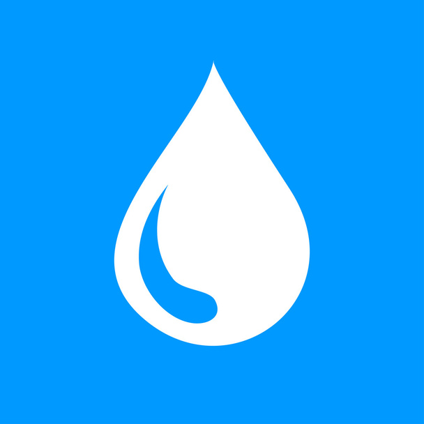 water pictogram, vectorillustratie. platte ontwerpstijl - Vector, afbeelding