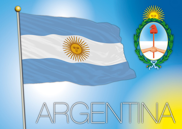 Argentinische Flagge - Vektor, Bild