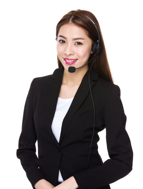 asian female customer services assistant - Photo, Image