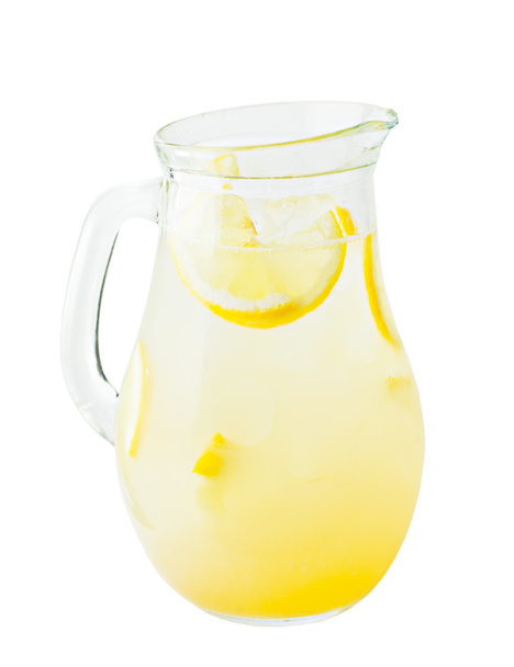Lemonade Pitcher. Lemon Lemonade Drink with Ice - Фото, зображення