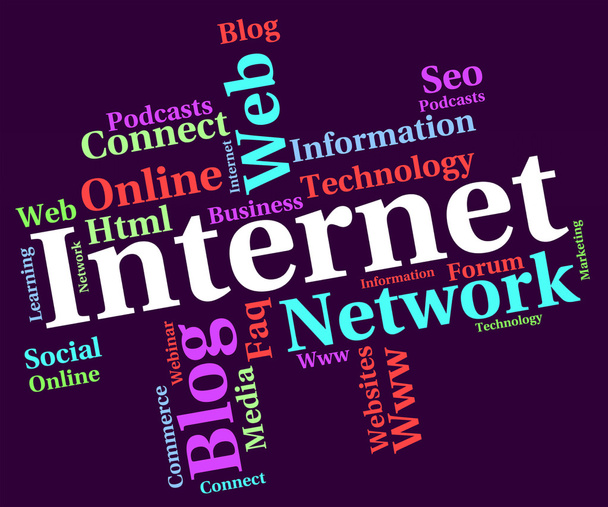 Internet Word Indicates World Wide Web And Searching - Photo, Image