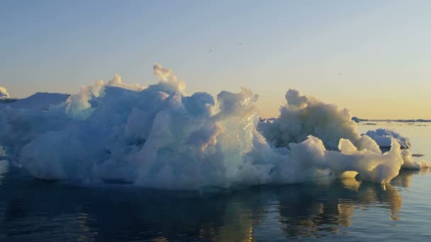 Ilulissat Icefjord Disko Bay Grenlandii - Materiał filmowy, wideo