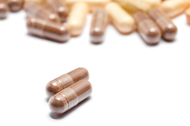 Medicinal pills piled up a bunch - Photo, Image