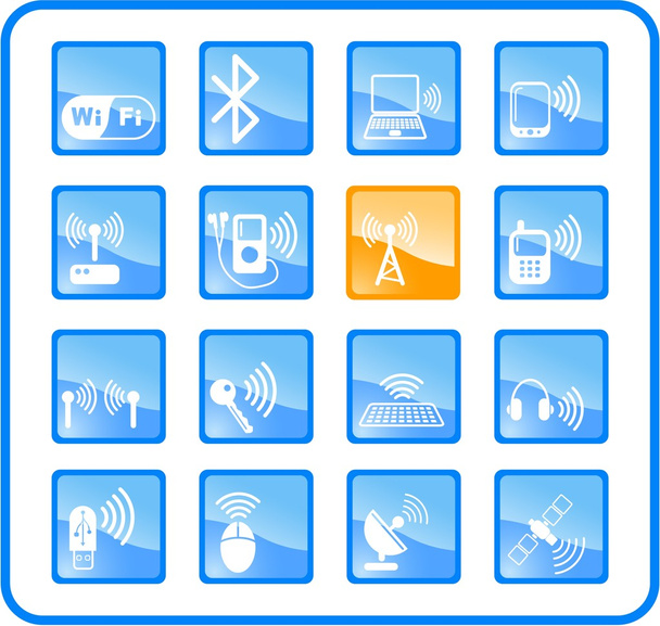 Wireless icons - Vector, imagen