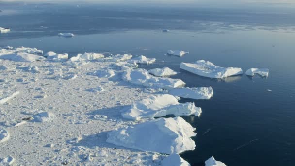 Úszó jég jég tömege Disko Bay - Felvétel, videó
